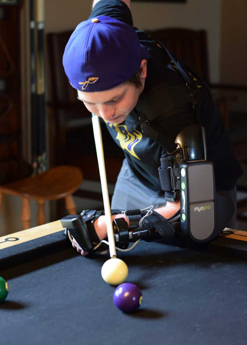 Zeke with the MyoPro