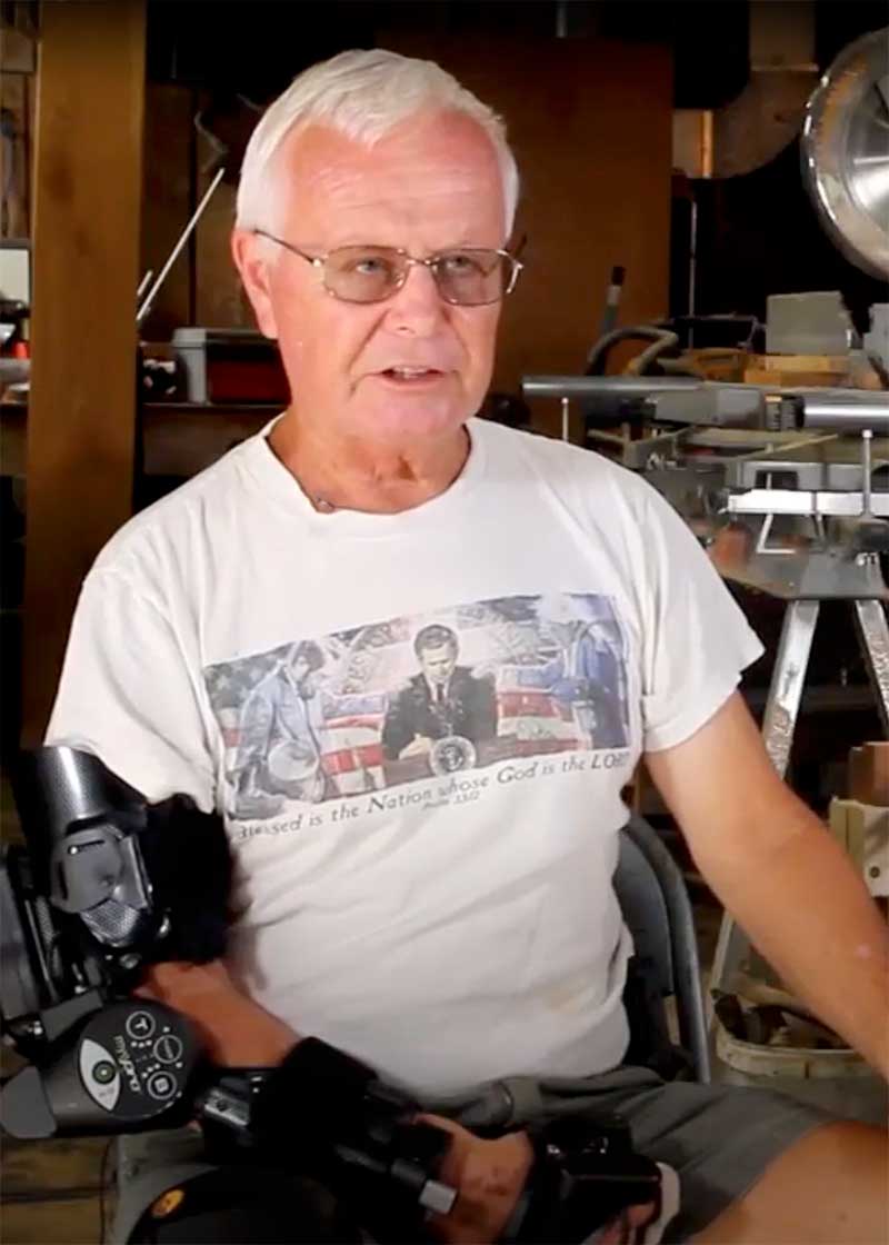 Dave Wherry with the MyoPro