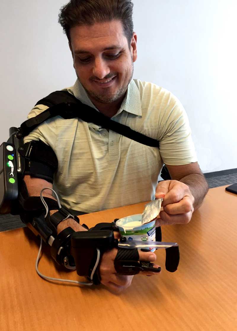 Greg Alexander with the MyoPro