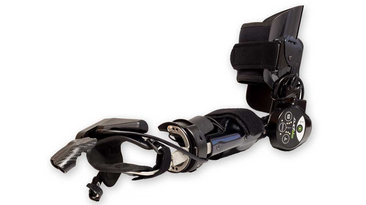 An earlier generation of the MyoPro orthosis