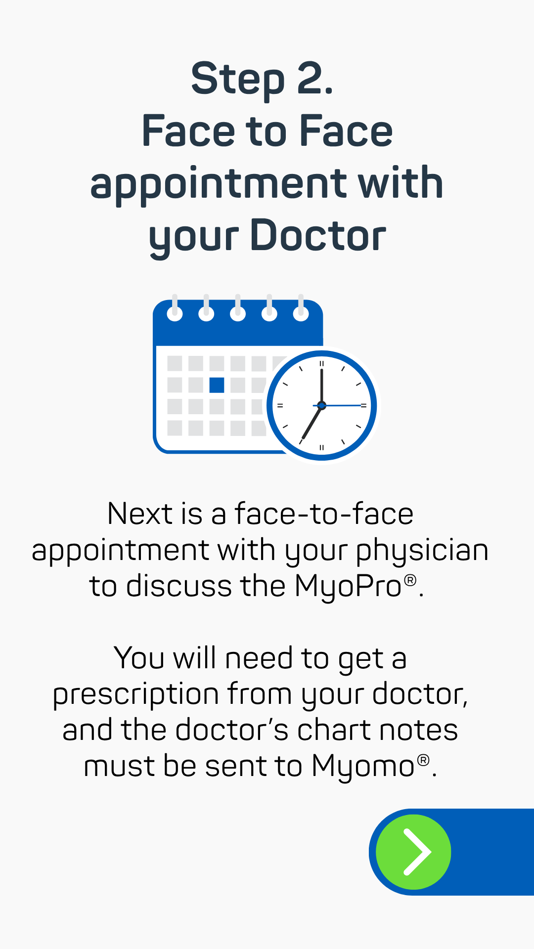 Step 2: Doctor appointment